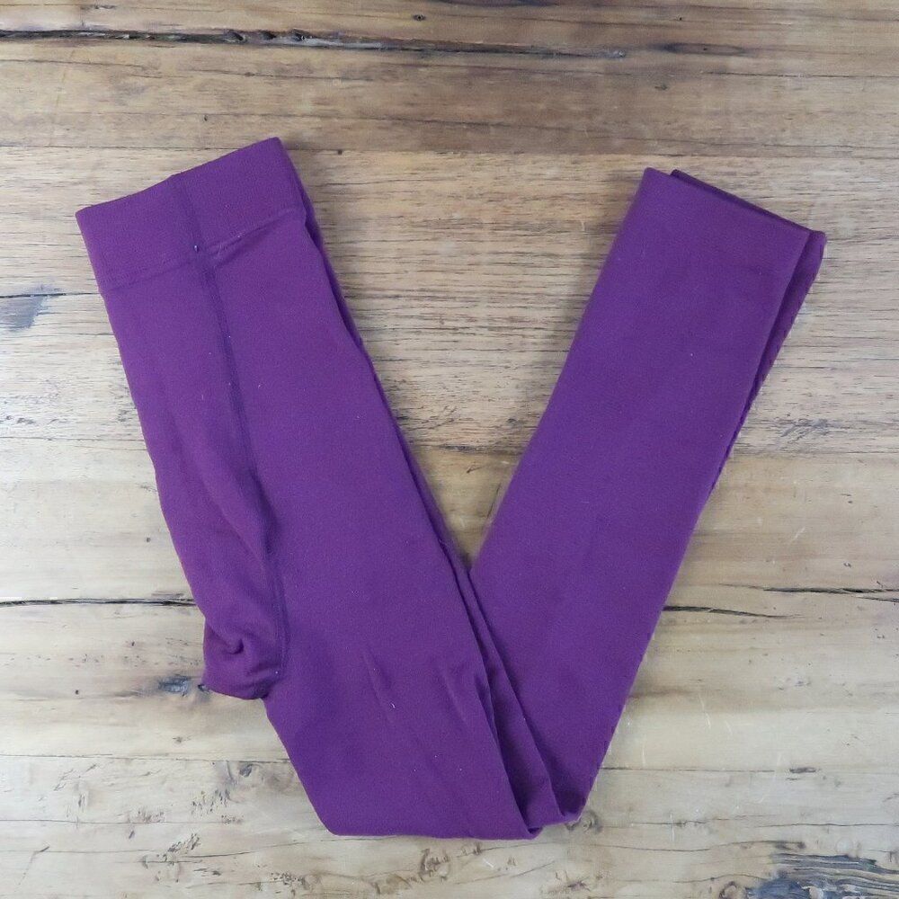 BURGUNDY TIGHTS THERMAL WINTER LAYERING UNDERGARMENT SIZE SMALL